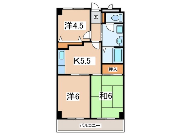 S-1ビル　８９の物件間取画像